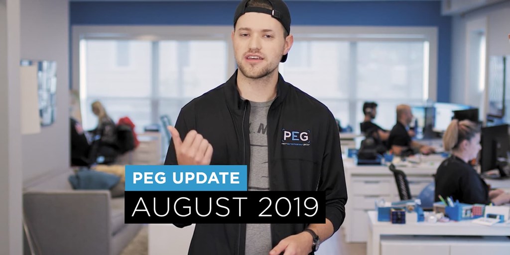PEG Update - August 2019 Blog Image
