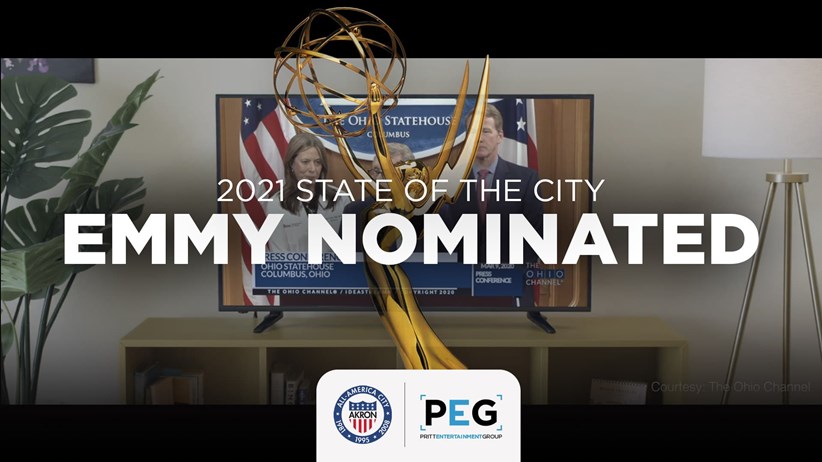 2021 State of the City Akron Ohio Emmy Nominated Graphic