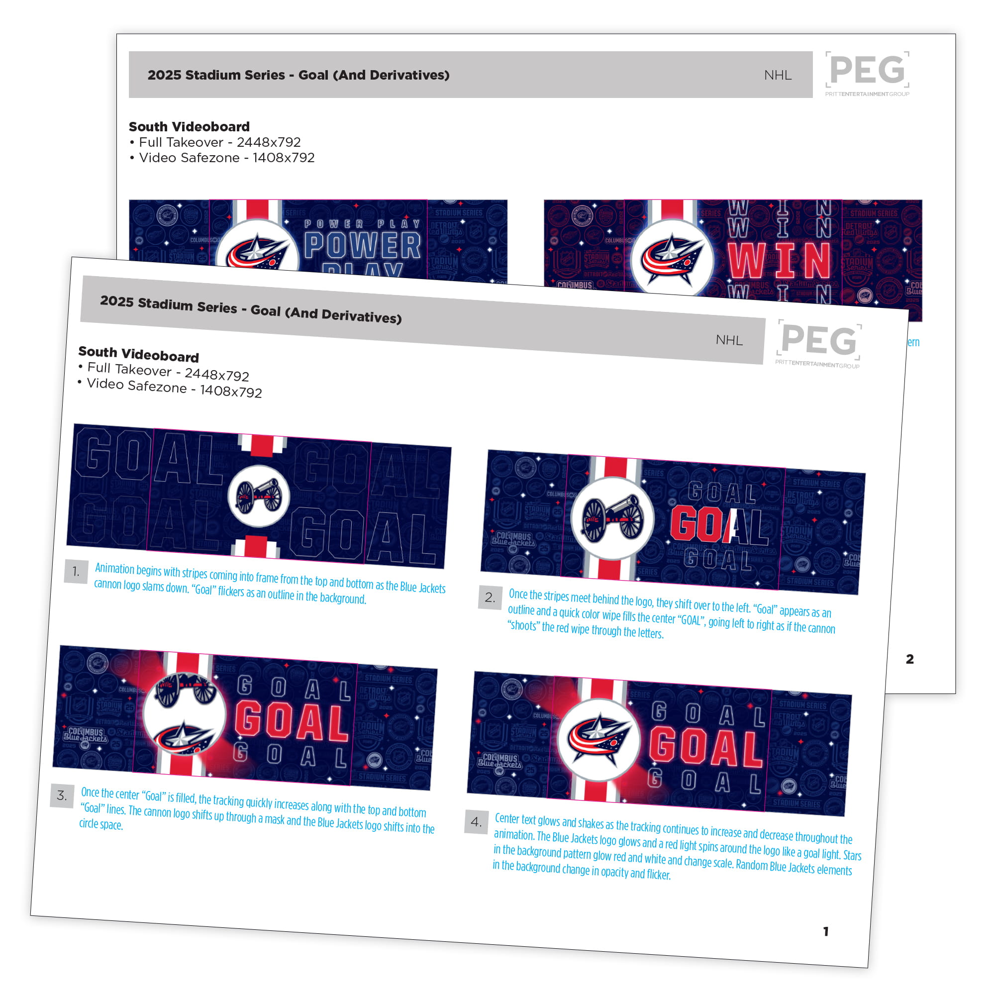 2025 NHL Stadium Series Goal and Win Storyboards round shape