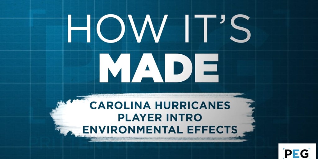 How It's Made: Carolina Hurricanes Player Animations Rain Effects Blog Image