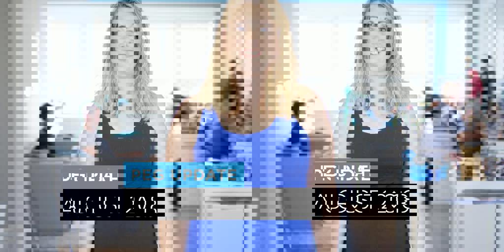 PEG Update August 2018 Blog Image